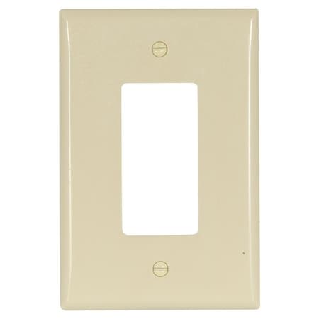 Eaton Wiring Devices Wallplate, 3-1/2 in L, 5-1/4 in W, 1 -Gang, Thermoset, Ivory, High-Gloss 2751V-BOX