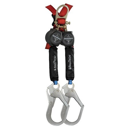 Duratech DuraTech Self Retracting Lifeline, 6 ft. Length, Quick-Connect, Steel, 2 Leg(s) 72706TH3