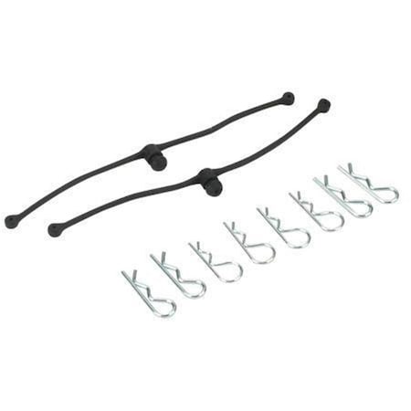 Dubro Products Body Klip Retainers Black DUB2245