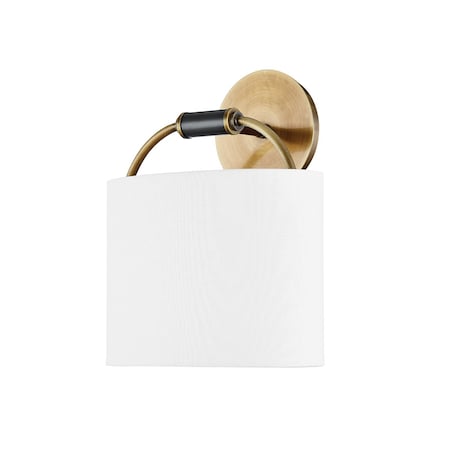 Troy Lighting Pete 1 Light Wall Sconce 9.75 In. Patina Brass B8712-PBR