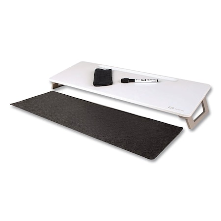 Quartet Magnetic Steel Dry Erase Desktop Computer Pad, 21 x 7.75, White Surface Q090F01-R