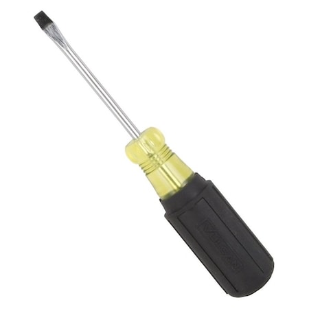 Vulcan Screwdriver, 3/16 in Drive, Slotted Drive, 6-1/2 in OAL, 3 in L Shank, Plastic/Rubber Handle MP-SD02