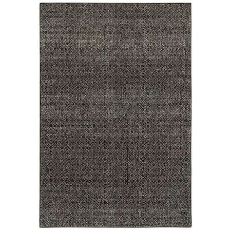 Oriental Weavers 1 ft. 10 in. x 3 ft. 2 in. Atlas Casual Area Rug, Black A8048Q058100ST