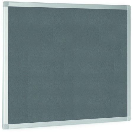 Mastervision Gray Felt Bulletin Board, 24" X 36", Aluminum Frame FA03429214