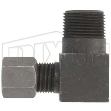 Dixon The Right Connection Flareless Bite Tube-to-Pipe Elbow, Male Tube x Male NPTF End Style, Steel FLC2501-08-06