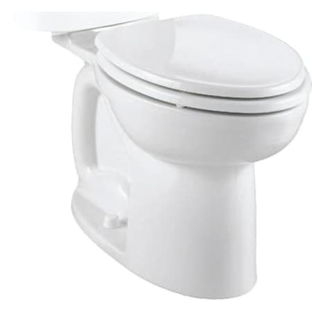 American Standard Cadet 3 Series Toilet Bowl, Elongated, 12 in RoughIn, Vitreous China, White 3717A001.020