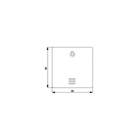 Siemens DELTA i-system titanium white Rocker switch with window with symbol light 5TG6206