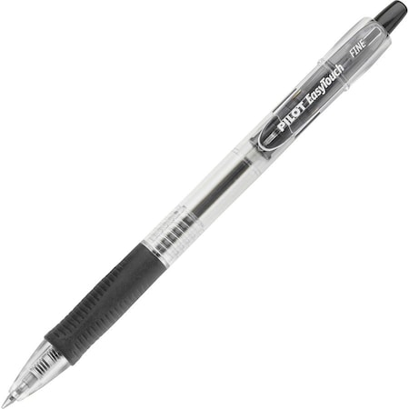 Pilot EasyTouch Ballpoint Retractable Pen, Fine, Black Ink, Dozen 32210