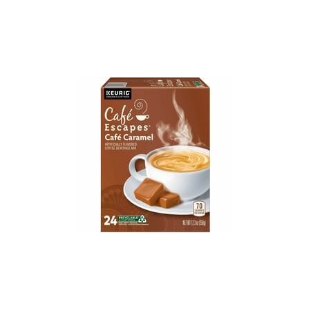 Caf Escapes Cafe Escapes Pod Cafe Caramel, Keurig Single-Serve K-Cup Pods, 24 Count, Compatible with, 24PK 5000330126