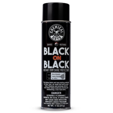 Chemical Guys Black On Black Plastic Protectant Spray 11 fl. oz. AIR_SPRAY_1