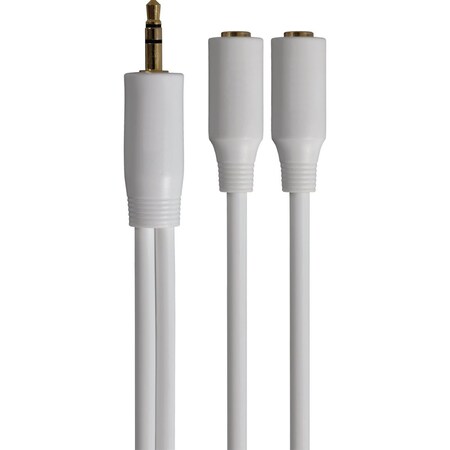 Jensen 3'' White Y-Splitter Audio Cable JAH742V