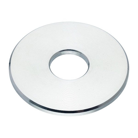 Zoro Select Flat Washer, For Screw Size 7/16 in , Aluminum Plain Finish, 5 PK WASB71WAL
