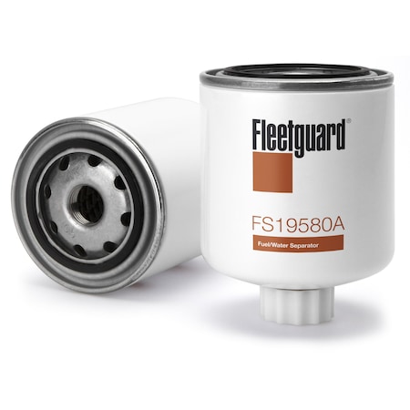 Fleetguard Fuel Filter, 5.25 in L, Spin-On FS19580A