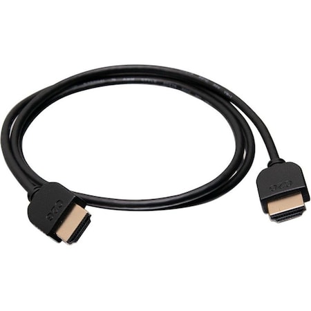 C2G PLUS SERIES 3FT HIGH SPEED HDMI CABLE WITH LOW PROFILE CONNECTORS - 4K SLIM 41363