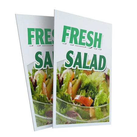 Signmission Fresh Salad, Plastic Signs Only 24 Inch x 36 Inch, Corrugated Plastic, 2PK CSB-2436-2PACK-Fresh Salad