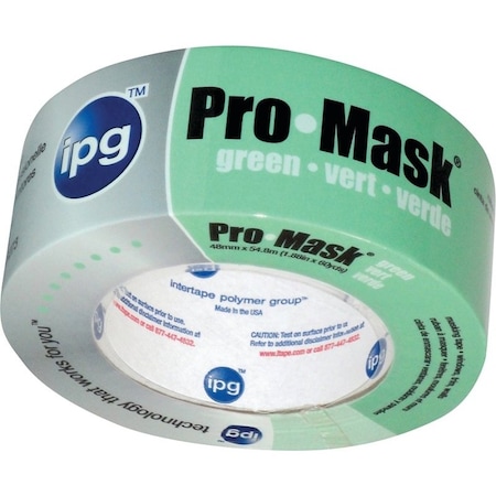 Intertape Masking Tape, 60 yd L, 1.87 in W, 5.9 mil Thick, Crepe Paper/Synthetic Rubber Backing 5805-2