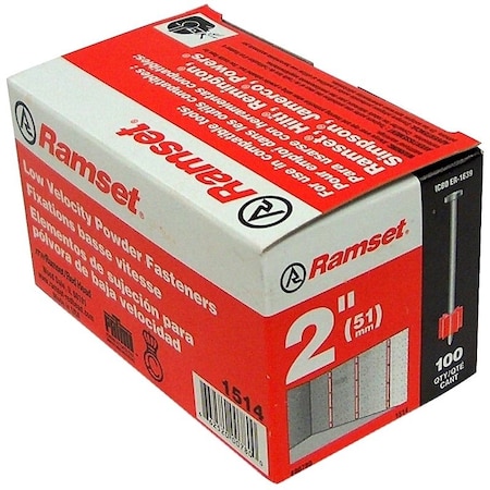 Ramset Drive Pin, 0.145 in Dia Shank, Plated 00780