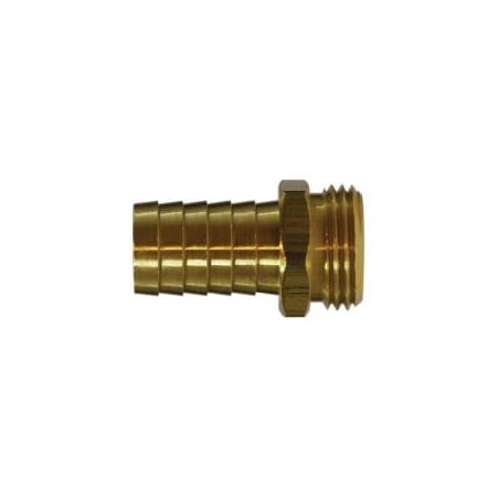 Midland Industries ADAPTER HEX END MALE STR 1IN MGH BRS 30043
