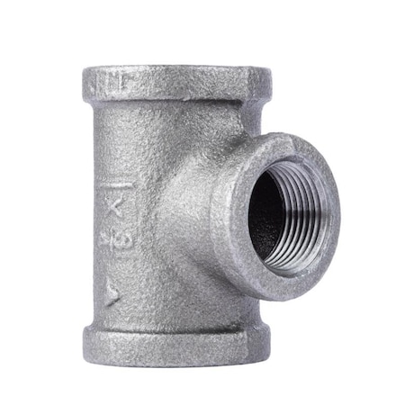 Stz Industries 1 in. FIP each X 1 in. D FIP 3/4 in. D FIP Black Malleable Iron Reducing Tee 310URT-1134