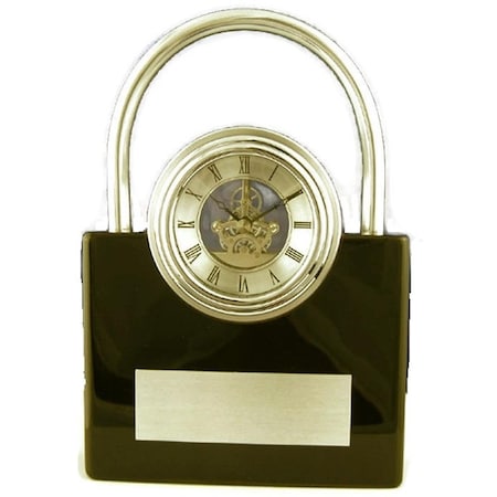 Jiallo Padlock Skeleton Mantle Clock 15191