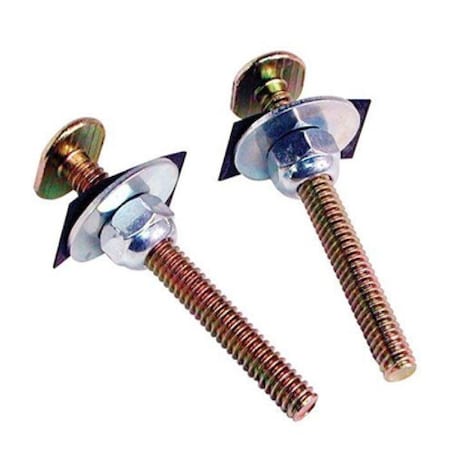 Danco 1/4" X 2-1/4" CLOSET BOLTS W/NUTS&WASH 80156