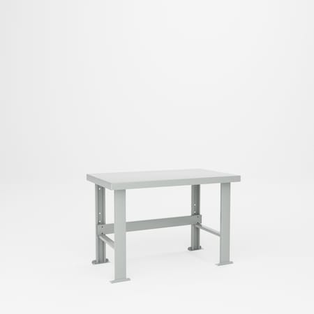 Pucel F Series Steel Top Workbench, 48 in W x 28 in D x 34 in H, Gray F-2848-34