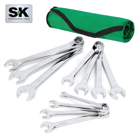 Sk Professional Tools Point, Metric Combination Wrench 6, 11pc,  SK01487A
