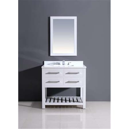 Dawn Kitchen & Bath Products AAM2230-000 Solid Wood Frame Mirror, Pure White AAM2230-00