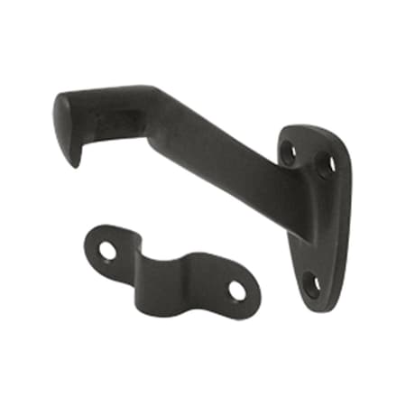Dendesigns 3.31 in. Projection Hand Rail Brackets, Oil Rubbed Bronze - Solid DE795591