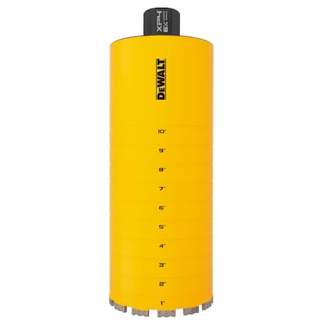 Dewalt Core Bit, 40 in, 6 1/4 in, Diamond DW55025