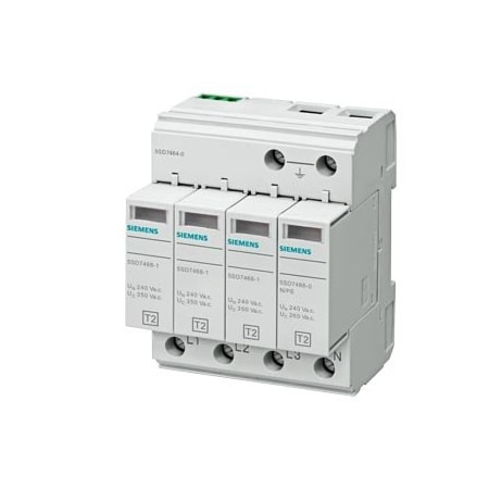 Siemens Surge arrester Type 2 Requirement class C UC 350V Pluggable protective modules 5SD7464-0