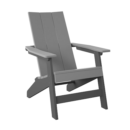 Polybird MODERN ADIRONDACK.       LIGHT GRAY AND CHARCOAL POLYBIRD P60