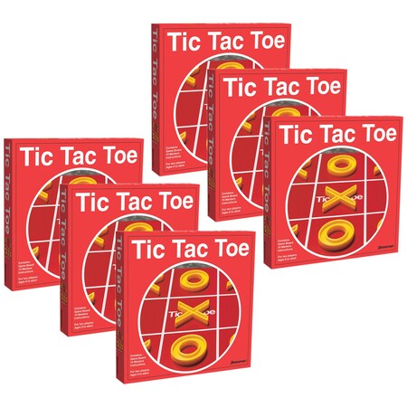Pressman Tic Tac Toe Board Game, 6PK 1505