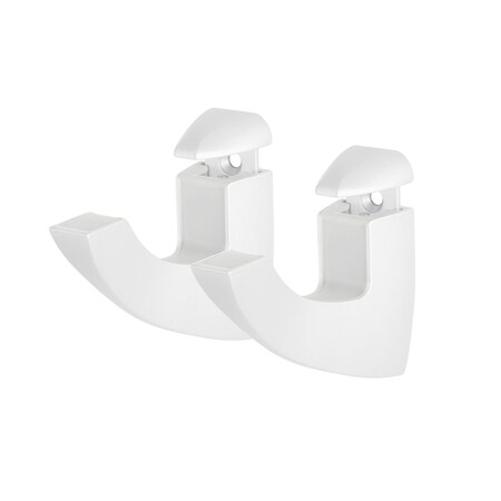 Dolle Scoop Maxi 4.9 in. H X 1.4 in. W X 4.1 in. D White Metal Shelf Clips 13411