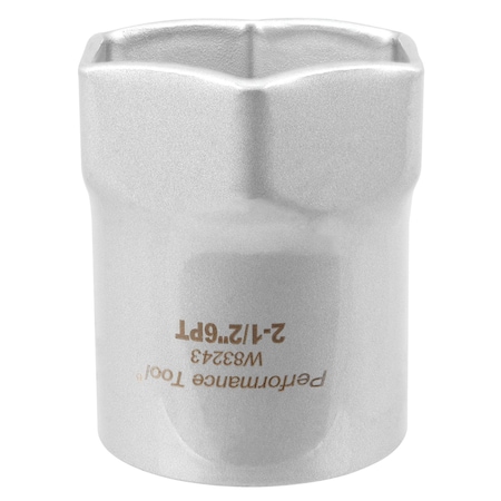 Performance Tool 1/2 Dr. Lock Nut Socket 2-1/2 in., Axle Socket, Carbon Steel, Thin Wall W83243