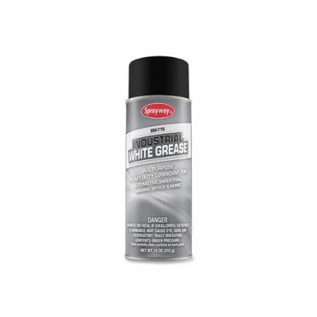 Sprayway Industrial White Grease Lubricant, 16 oz Can, 12PK 893-SW715