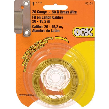 Hillman OOK 50 ft. L Brass 20 Ga. Wire 534664