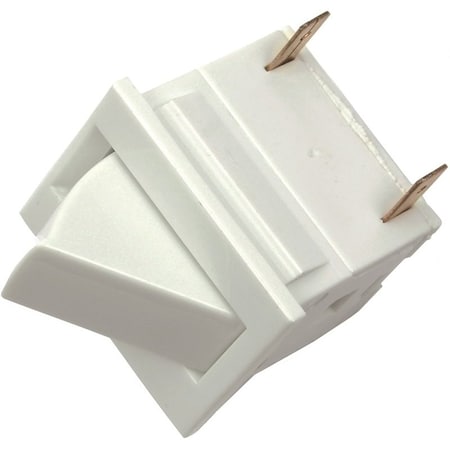 Jandorf Rocker Switch, 5 A, 250 V, SPST, Tab Terminal, White 61013