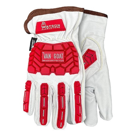Watson Gloves Leather Gloves, Slip-On Cuff, Inset Thumb, Full Finger, 1 PR 547TPR-XXS