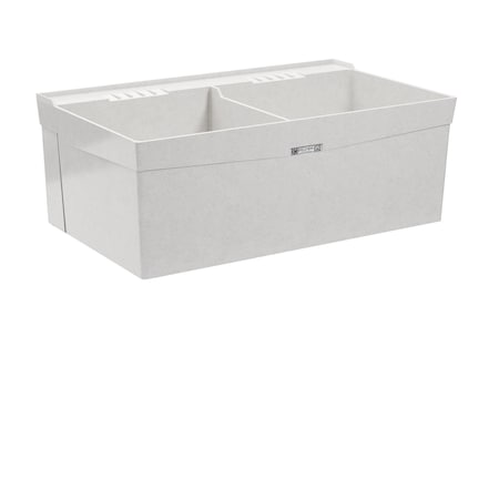 Mustee DURASTONE UTILATWIN 40" Double Laundry Tub - Wall 26W