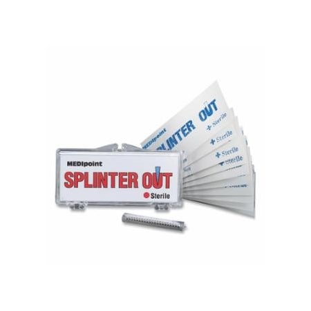 First Aid Only Splinter Out, Removal, Plastic Case, 10PK 579-22-410