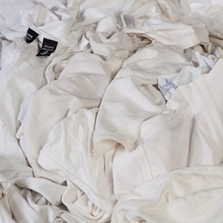 All Rags ALL RAGS R701-25 T-Shirt Knit Rag, Cotton, White, PK 175 R701-25