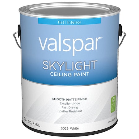 Valspar 1 Gal 15029 White Skylight Ceiling Paint, Matte 15028
