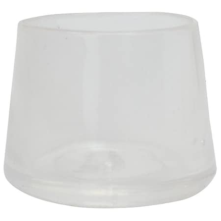 Shepherd Hardware Leg Tip, Round, Plastic, Clear, 7/8 in Dia, 3/4 in H 6211
