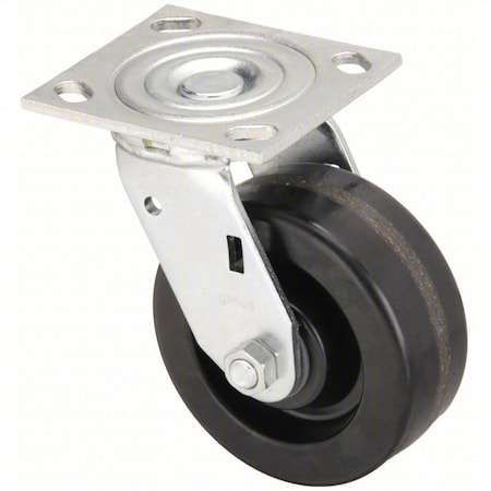 Zoro Select Plate Caster, Swivel, Phenolic, 7 1/2"H P21S-PH060R-14-DL