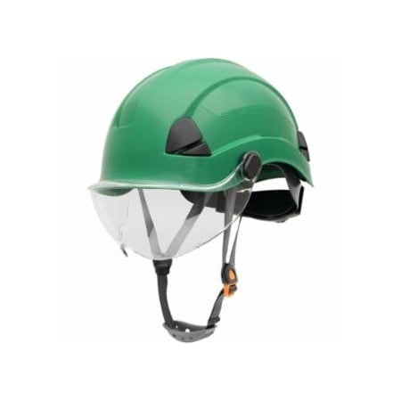 Honeywell Fibre-Metal Safety Helmet, 6-point Ratchet Suspension, Not-Vented, Green 280-FSH10004