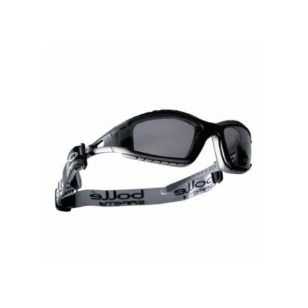 Bolle Safety Tracker Series Safety Glasses, Smoke Lens, Smoke, Black/Gray Frame, Foam, Rubber 286-40086