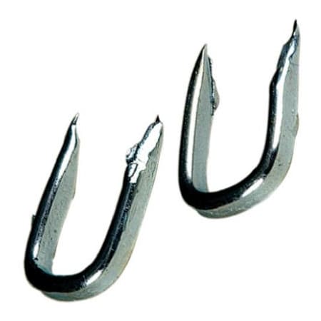 Hillman Staples, 9 ga, 7/16 in Leg L, Steel, 6 PK 122661