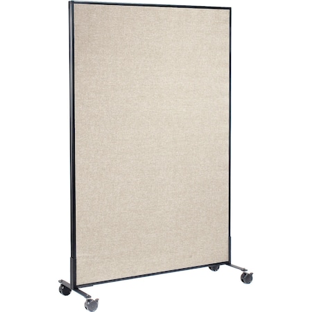Global Industrial Interion Mobile Office Partition Panel, 48-1/4"W x 99"H, Tan 695789MTN