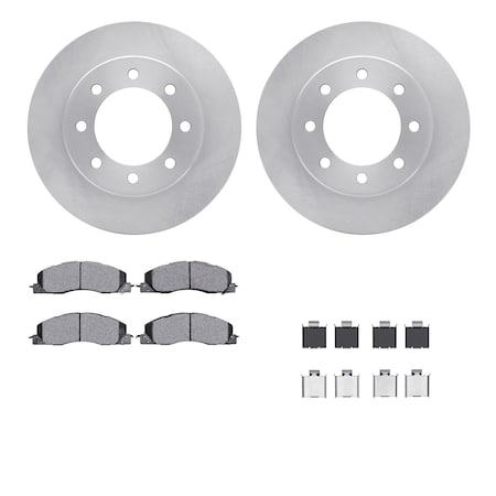 Dynamic Friction Co DFC Brake Rotor- Heavy Duty Brake Pad includes Hardware 6412-40061